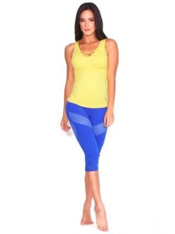 Yellow Fitness Tank Top - Image 3