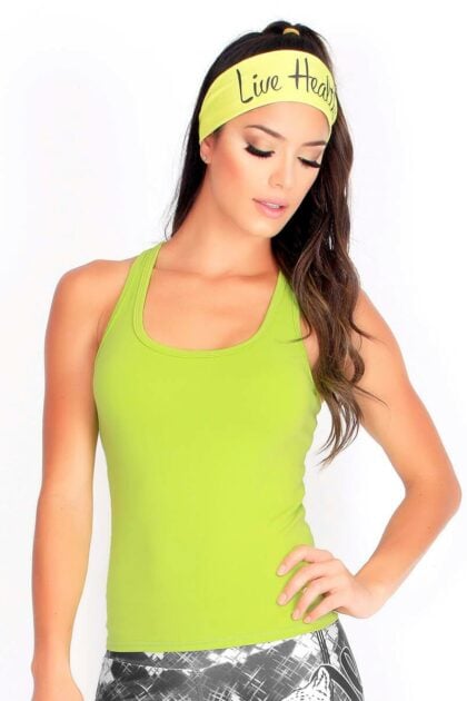 Lemon Green Active Tank Top