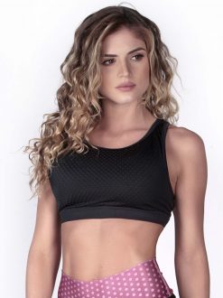 Black Sports Bra Top