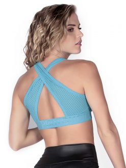 Turquoise Sports Bra Top - Image 2