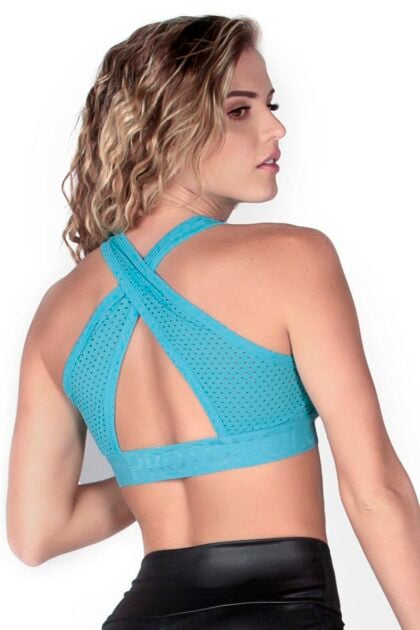 Turquoise Sports Bra Top