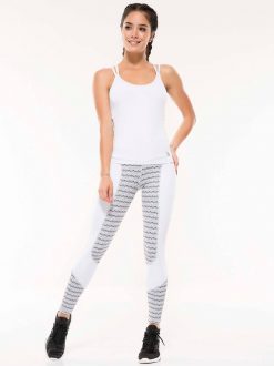White Workout Tank Top - Image 3
