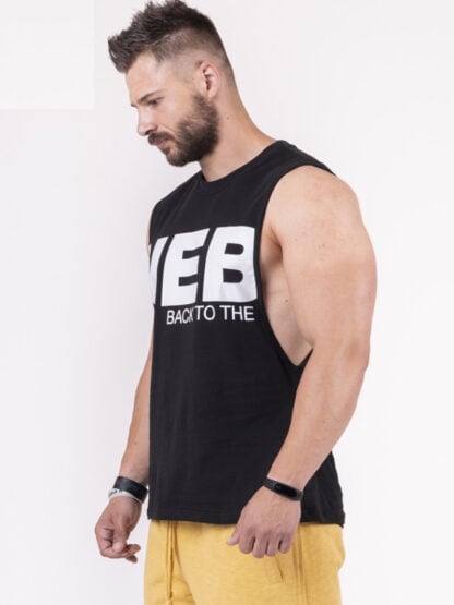 Black "Back To The Hardcore" Tank Top