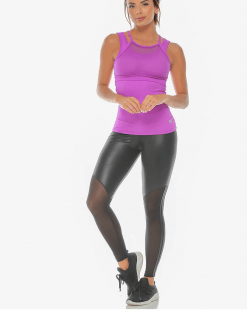 Lyric Purple Fitness Tank Top - Image 3