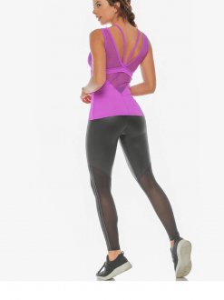 Lyric Purple Fitness Tank Top - Image 4