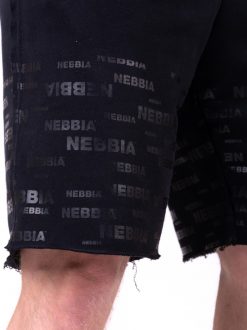 Black Raw Hem Street Shorts - Image 6