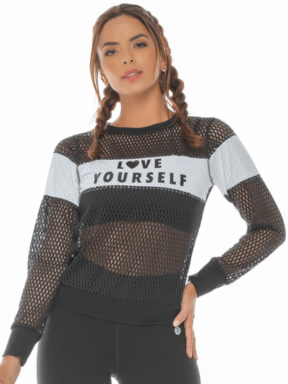 Kira White Sports Mesh