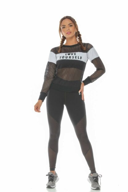 Kira White Sports Mesh - Image 3