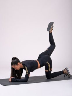 Nebbia Iconic Black Crop Top