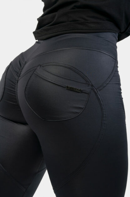 Glossy Look Bubble Butt Pants - Image 6