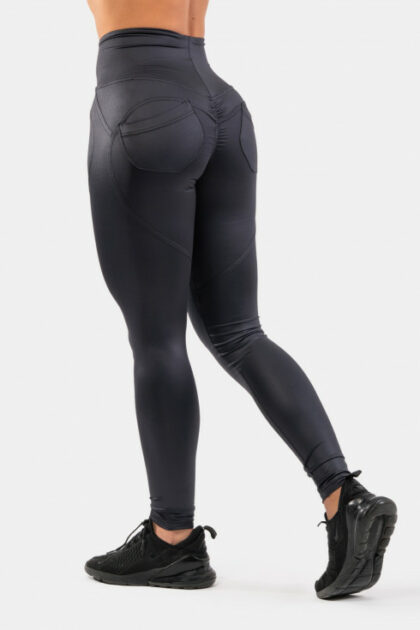 Glossy Look Bubble Butt Pants