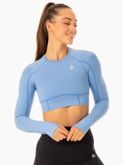 ENHANCE Seamless Long Sleeve Crop