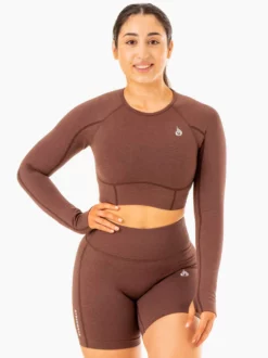 ENHANCE Seamless Long Sleeve Crop
