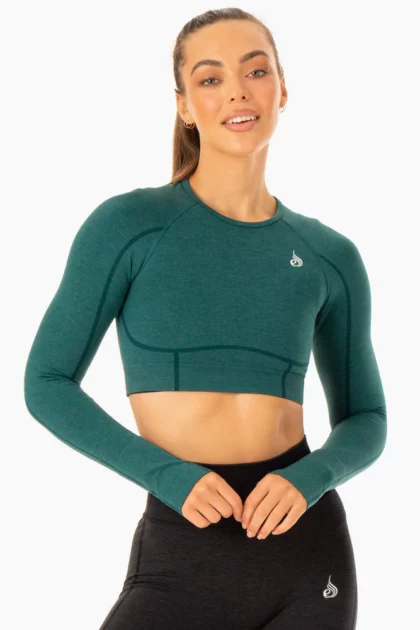 ENHANCE Seamless Long Sleeve Crop