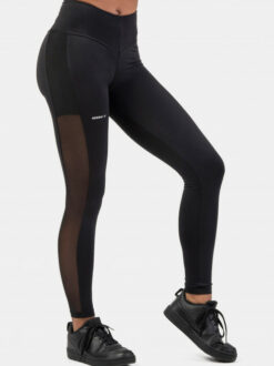 BLACK MESH DESIGN LEGGINGS “BREATHE”