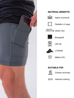 DOUBLE-LAYER SHORTS WITH SMART POCKETS - Image 9