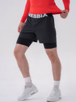 DOUBLE-LAYER SHORTS WITH SMART POCKETS - Image 2
