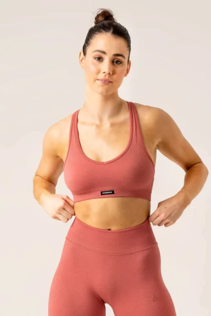 CIRCUIT RIB SEAMLESS SPORTS BRA