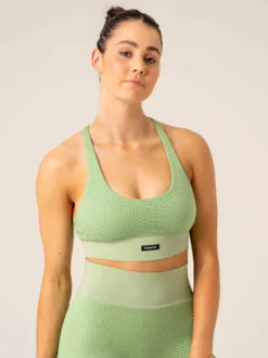 HONEYCOMB SEAMLESS SPORTS BRA