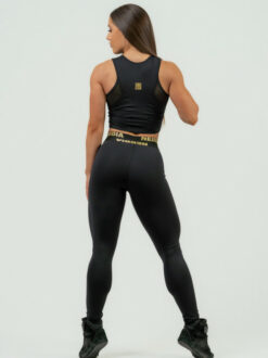 NEBBIA WOMEN'S CLASSIC HIGH WAIST LEGGINGS INTENSE PERFORM GOLD - Image 3