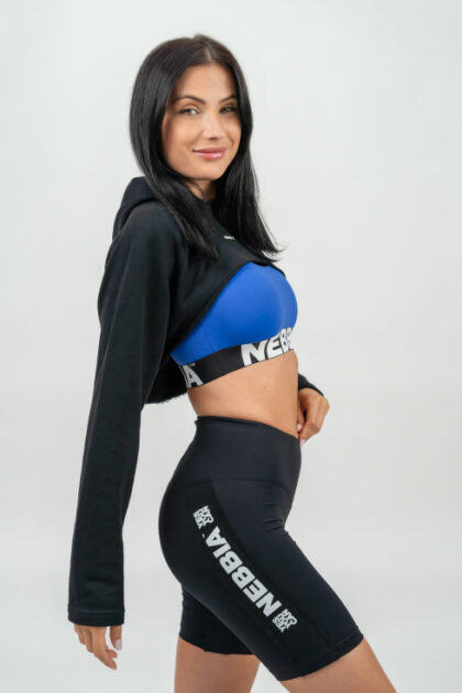 NEBBIA DESIGNER CROPPED HOODIE GYM TIME